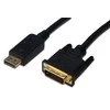 Assmann Electronic ASSMANN DisplayPort adapterio kabelis DP - DVI 24+1 M/M 2.0m su blokavimu DP 1.1a suderinamas