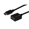 Assmann Electronic DIGITUS DisplayPort adapterio laidas DP - HD15 M/F 0.15m su blokavimu DP 1.1a suderinamas su CE bl