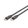 Assmann Electronic Assmann Cable DisplayPort 4K 60Hz UHD Type DP/DP M/M su stiprintuvo blokavimu, juodas 20m