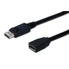 Assmann Electronic ASSMANN DisplayPort ilgintuvas AWG 28 2xshielded juodas DP M/DP F 2m