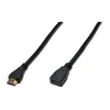 Assmann Electronic ASSMANN HDMI High Speed ilgintuvas A tipas M/F 3.0m su Ethernet Ultra HD 24p auksinis bl