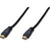 Assmann Electronic DIGITUS HDMI didelės spartos A tipo jungties kabelis su stiprintuvu. M/M 10.0m Full HD CE auksinis bl