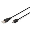 Assmann Electronic DIGITUS USB 2.0 jungties kabelis tipas A - mini B 5pin M/M 1.0m USB 2.0 conform bl