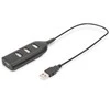 Digitus Skaitmenas | USB 2.0 šakotuvas, 4 prievadų, maitinamas iš magistralės 4 X USB A/F AT prijungtas kabelis | AB-50001-1 | USB 2.0 šakotuvas