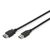 Assmann Electronic DIGITUS USB 3.0 ilgintuvas A tipas M/F 1.8m USB 3.0 atitinka bl