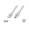 Assmann Electronic ASSMANN 10X USB2.0 kabelis 3.0m USB A zu USB B masinis smėlio spalvos