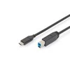 Assmann Electronic ASSMANN USB Type-C jungties kabelis tipas C iki B M/M 1.8m 3A 5GB 3.0 Versija CE bl