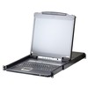 ATEN CL5716IN-ATA-AG ATEN KVM 16 prievadų LCD LED 19 + klaviatūra + jutiklinė plokštė USB-PS/2, IP administratorius