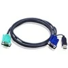ATEN 2L-5203U ATEN KVM kabelis (HD15-SVGA, USB, USB) - 3m
