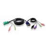 ATEN 2L-5302U ATEN KVM kabelis (HD15-SVGA, USB, USB, garsas) – 1,8 m
