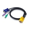 ATEN 2L-5202P ATEN KVM kabelis HD15-SVGA PS/2 PS/2 - 2m