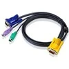 ATEN 2L-5202P ATEN KVM kabelis HD15-SVGA PS/2 PS/2 - 2m