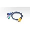 ATEN 2L-5202P ATEN KVM kabelis HD15-SVGA PS/2 PS/2 - 2m