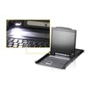 ATEN CL1308N-ATA-AG ATEN KVM 8 prievadų LCD 19 + klaviatūra + jutiklinis kilimėlis PS/2 arba USB, 1U 19 stovas