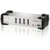 ATEN CS1734B-A7-G ATEN CS1734B 4 prievadų USB 2.0 KVMP jungiklis OSD, 4x USB kabeliai, 2 prievadų šakotuvas, garsas