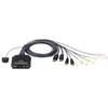 Adapteris ATEN 2xUSB-A, 1xDP, juodas / CS22DP / CS22DP-AT