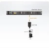 Aten | USB DVI virtualios laikmenos KVM adapteris su intelektualiųjų kortelių palaikymu | KA7166 | Ryšys: 1 x RJ-45 Moteris, Kompiuteris: 2 x A tipo USB kištukas, 1 x DVI-D kištukas.