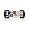 Aten 2 prievadų USB – PS/2 VGA KVM jungiklis su garso ir USB 2.0 šakotuvu (KVM kabeliai pridedami)