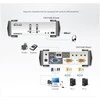 Aten 2 prievadų USB – PS/2 VGA KVM jungiklis su garso ir USB 2.0 šakotuvu (KVM kabeliai pridedami)