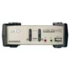 Aten 2 prievadų USB – PS/2 VGA KVM jungiklis su garso ir USB 2.0 šakotuvu (KVM kabeliai pridedami)