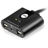 Aten 2 prievadų USB 2.0 periferinio bendrinimo įrenginys | Aten | USB 2.0 | 2 x 4 USB 2.0 periferinio bendrinimo jungiklis