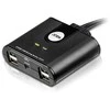 Aten 2 prievadų USB 2.0 periferinio bendrinimo įrenginys | Aten | USB 2.0 | 2 x 4 USB 2.0 periferinio bendrinimo jungiklis