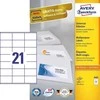 Lipnios etiketės Avery Zweckform, A4, 70x41mm, 21 etiketė lape, 100 lapų, baltos spalvos
