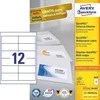 Lipnios etiketės Avery Zweckform, A4, 97x42,3mm, 12 etikečių lape, 100 lapų, baltos spalvos