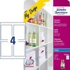 Avery Zweckform lipnios etiketės, ant popieriaus, A4, 90x120 mm, 5 lapai, rašaliniams spausdintuvams, O