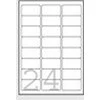 Lipnios etiketės Avery Zweckform, A4, atsparios drėgmei, 63.5x33.9mm, 24 etiketės lape, 20 lapų, matinės, permanentinės, baltos spalvos