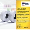 Avery Rulonėlyje kainų etiketės dvieiliui ženklintuvui; visam laikui; 1200 etikečių / ritinys; 10 ritinių/pak.; 16 x 26 mm, balta