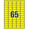 „Avery Zweckform Gelton“ neoninės etiketės, 38,1 x 21,2 mm (L7651Y-25)