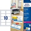 Avery Zweckform Quick&amp;Clean A4 vizitinės kortelės – 220 g/m² – 250 lapų