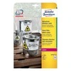 Apvalios lipnios etiketės Avery Zweckform, A4, atsparios drėgmei, 30mm, 48 etiketės lape, 20 lapų, baltos spalvos