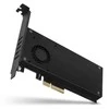 AXAGON PCEM2-DC PCI-E 3.0 4x - DUAL M.2 SSD (NVMe + SATA), dviguba įtampa, iki 110 mm SSD, ventiliatorius + radiatorius
