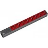 Bachmann 19” 2m 8x Schuko H05VV-F 3G 1.00mm² elektros tinklo ilgintuvas 8 AC išvestis(ys / čių) Juoda, Raudona