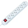 Bachmann lizdų juosta SMART 6 krypčių, balta 1,5 m, su jungikliu