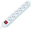 Bachmann lizdų juosta SMART 6 krypčių, balta 1,5 m, su jungikliu