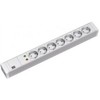Bachmann 19" lizdo juostelė PVC 1,5U ÜSS, 7 krypčių, pilka 2,0 m, be jungiklio