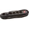 Bachmann lizdų juosta SMART 6 krypčių, juoda 5,0 m, su jungikliu