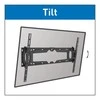 Barkan Flat/ Curved TV Wall Mount E410+ Sieninis laikiklis, Pakreiptas, 32-90 ", Maksimalus svoris (talpa) 60 kg, Juodas