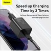 Baseus Super Si greitas įkroviklis 1C 25W su USB-C - USB-C kabelis 1m - Juodas