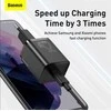 Baseus Super Si greitas įkroviklis 1C 25W su USB-C - USB-C kabelis 1m - Juodas