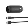 Belkin 30W USB-C, PD, PPS, juoda + kabelis Lightning