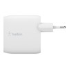Įkroviklis Belkin Boost Charge Dual USB-A 24W + USB-A iki Lightning kabelis baltas