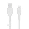 Belkin CAA008bt2MWH Boost Charge USB-A - žaibo silikonas 2,0 m balta