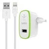 Įkroviklis Belkin Boost Charge 12W USB-A + USB-A iki Lightning kabelis 1,0m baltas