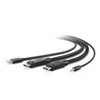 Šakotuvas Belkin DVIGUBAS DP/USB/AUD SKVM CBL DUAL DP/USB/AUD SKVM CBL