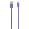 Belkin Range 2m Micro USB kabelis išmaniesiems telefonams ir planšetiniams kompiuteriams - Violetinė