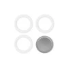 Gaskets and filter plate for Bialetti alum. 6-cup moka pots